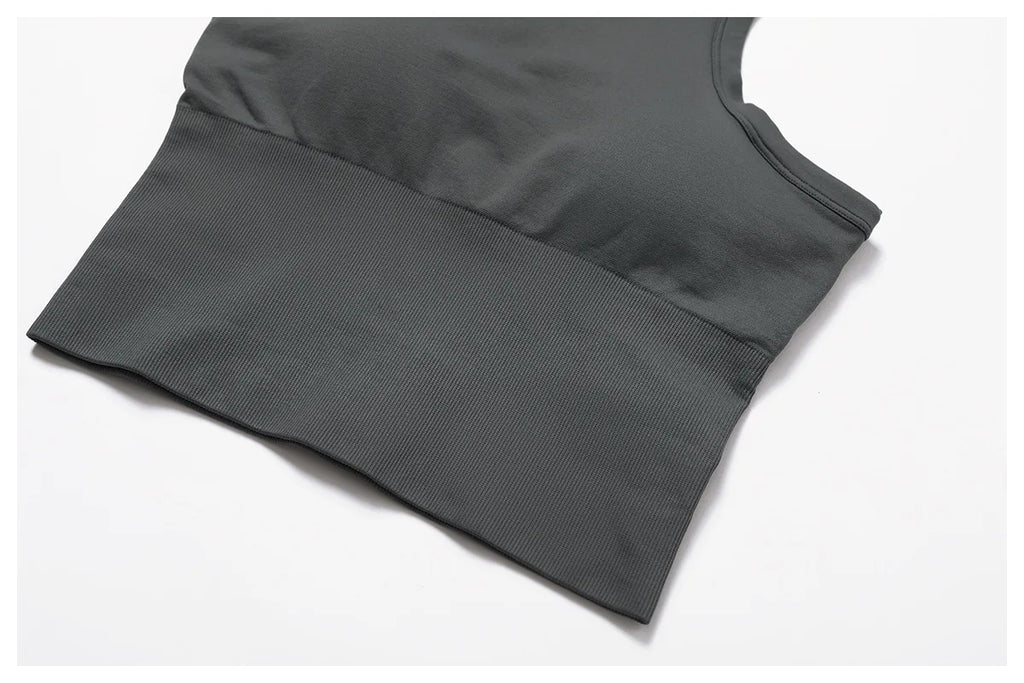Women Tops Breathable Sports Bra Absorb Sweat Shockproof Padded Gym Clothes Running Fitness Seamless Yoga Sports Bra Underwear