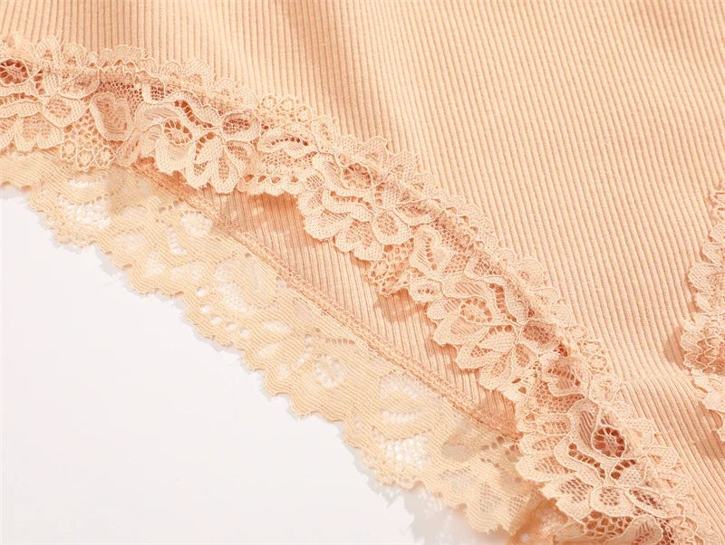 Sexy Cotton Lace Panty Women Low Waist Panties Underwear S-XL Solid Color Ladies Briefs Lingere Underware Comfortable Women