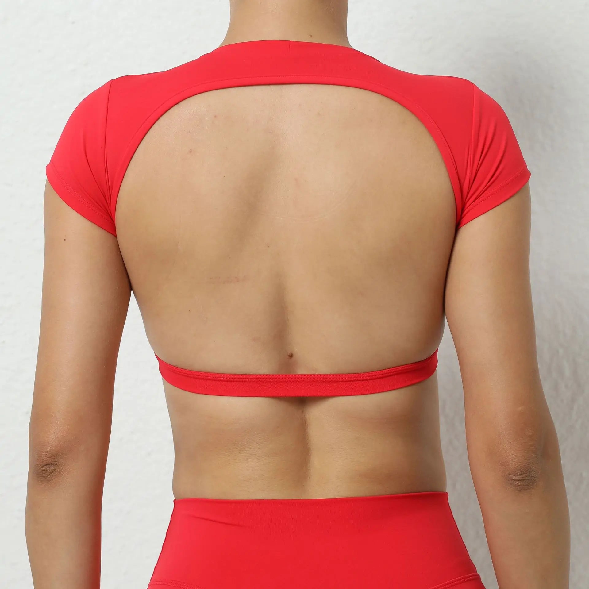 Hearuisavy Summer Customizable Sports Shirts Workout Sportswear Backless Yoga Clothing Chest Pads Sport Crop Tops Gym Top Women