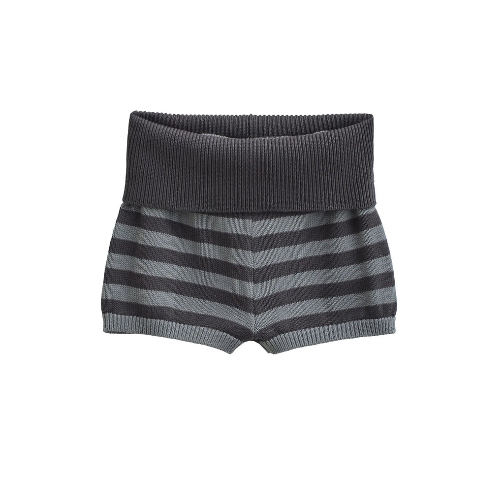 Spring Striped Knitted Shorts Fashion Striped Elastic Waist Versatile Straight Casual Knitted Shorts For Woman Fashion 4Z0M