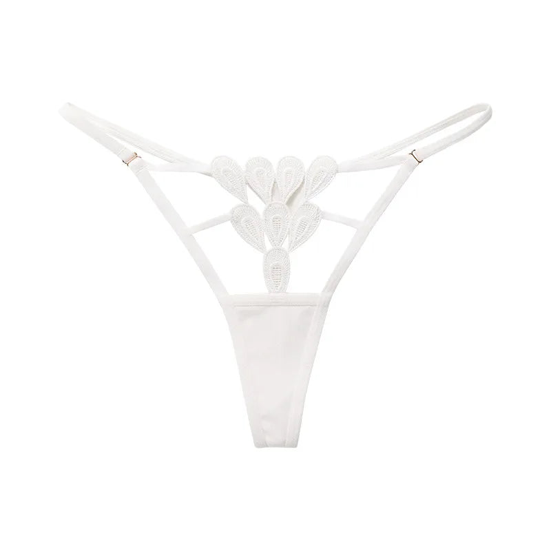 Sexy Thong Lace Panties Women Briefs Girls G String Hollow Out Transparent Underwear Female Thin Low Waist Lingerie Size S-XL