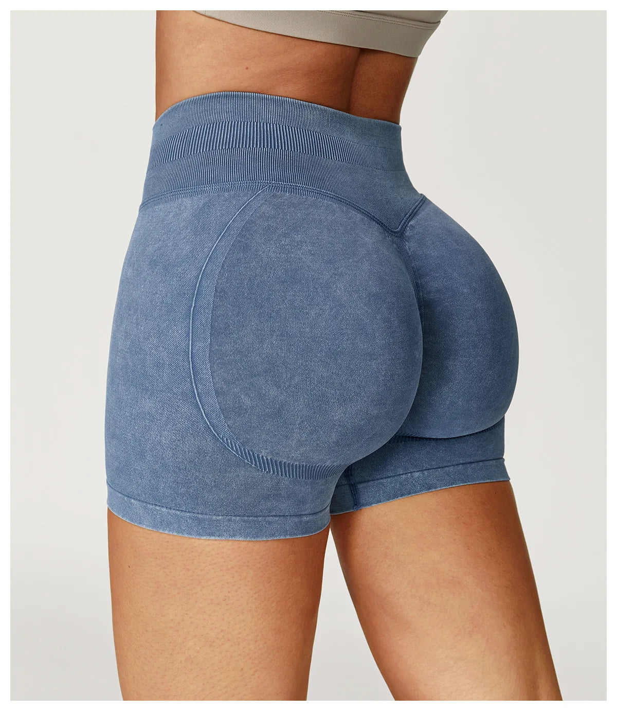 High Waist Yoga Shorts Women Sand Washed Yoga Shorts Workout Shorts Fitness Yoga Lift Butt Fitness Yoga Gym Running Short Pants