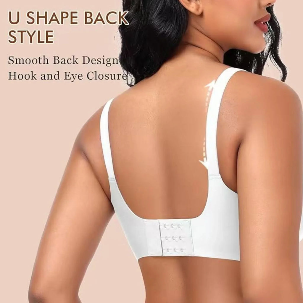 Women's Seamless Bra 3/4 Cup Thin Molded Cup Bra Thin Flattering Plus-size Soft Support Push-up and Comfortable Breathable Bra