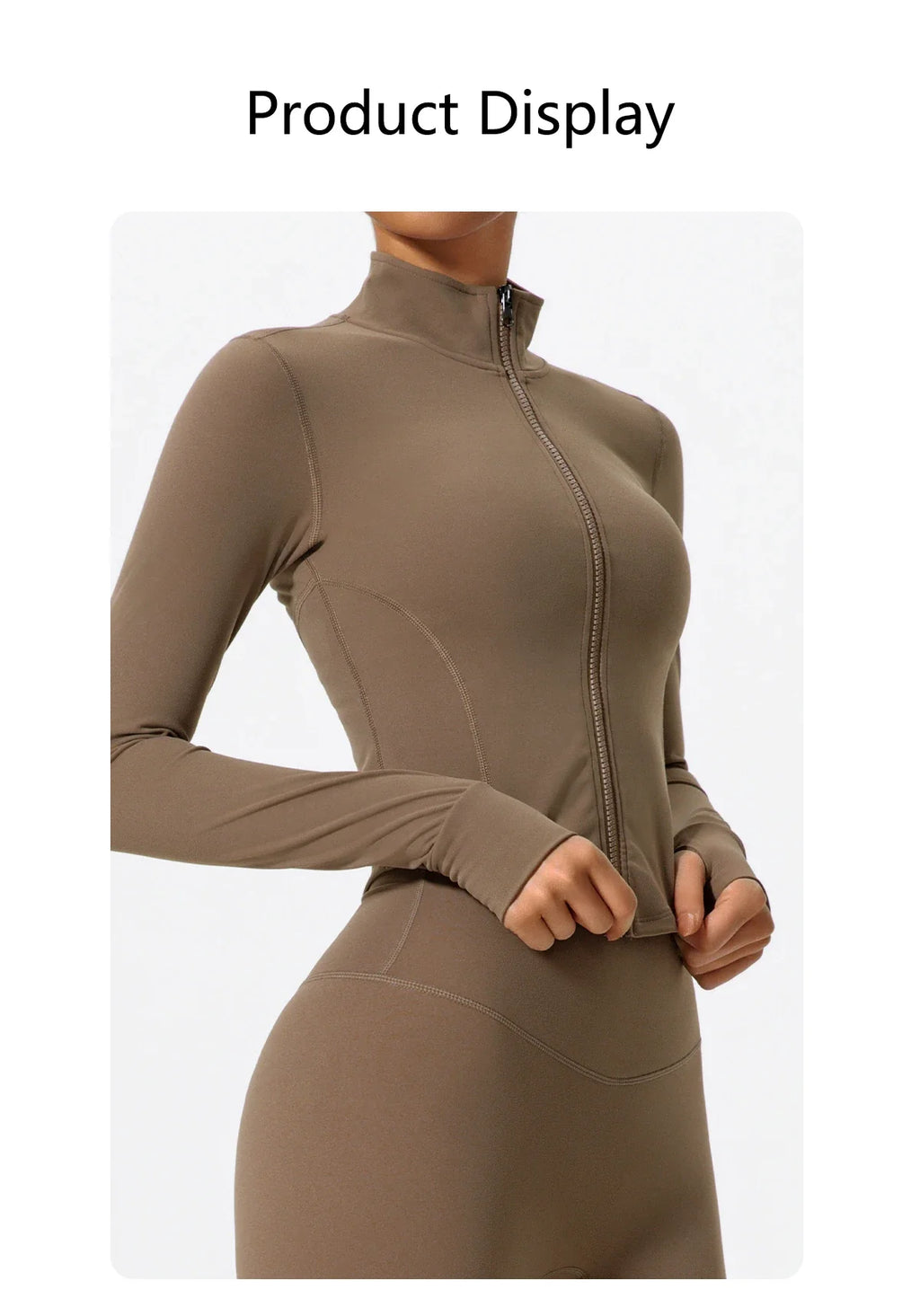 Hearuisavy Summer Ultra-Soft Fabrics Tight Sports Jackets Women Zipper Gym Yoga Clothes Female Quick-Dry Long Sleeve Sportswear