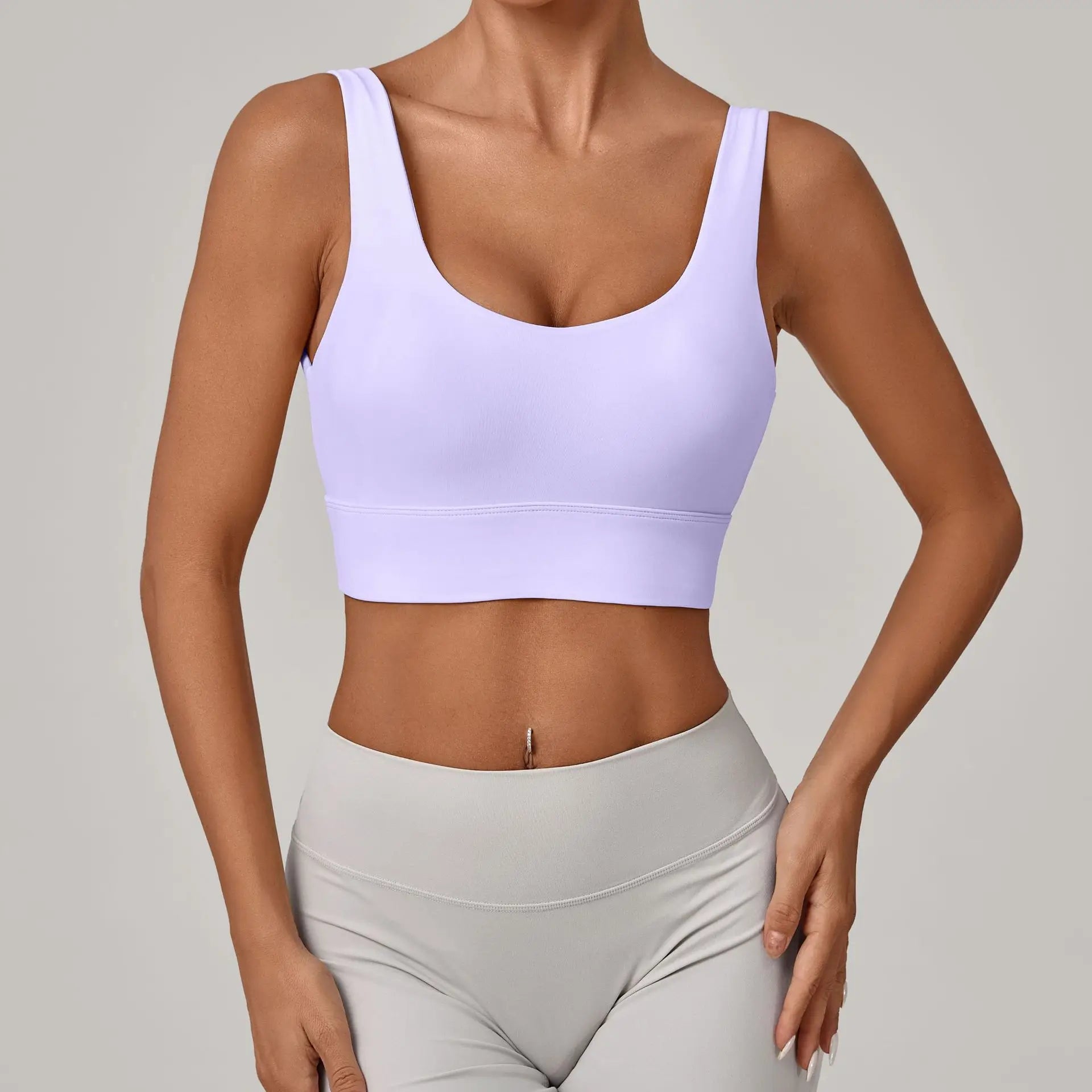 High Strength Yoga Bra Breathable Sports Bra Anti-Sweat Fitness Top Women Shockproof Crop Top Push Up Sport Bra Gym Workout Top