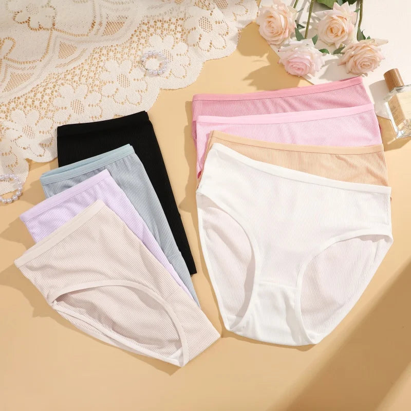 4Pcs/Set Women Lace Mesh Briefs Sexy Comfortable Stretchy Semi Sheer French-Cut Panties Women's Underwear Breathable Lingerie