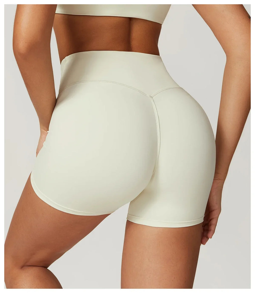 Yoga Shorts Women High Waist Workout Shorts Fitness Yoga Tights Lift Butt Fitness Ladies Yoga Gym Running Short Pants Sportswear