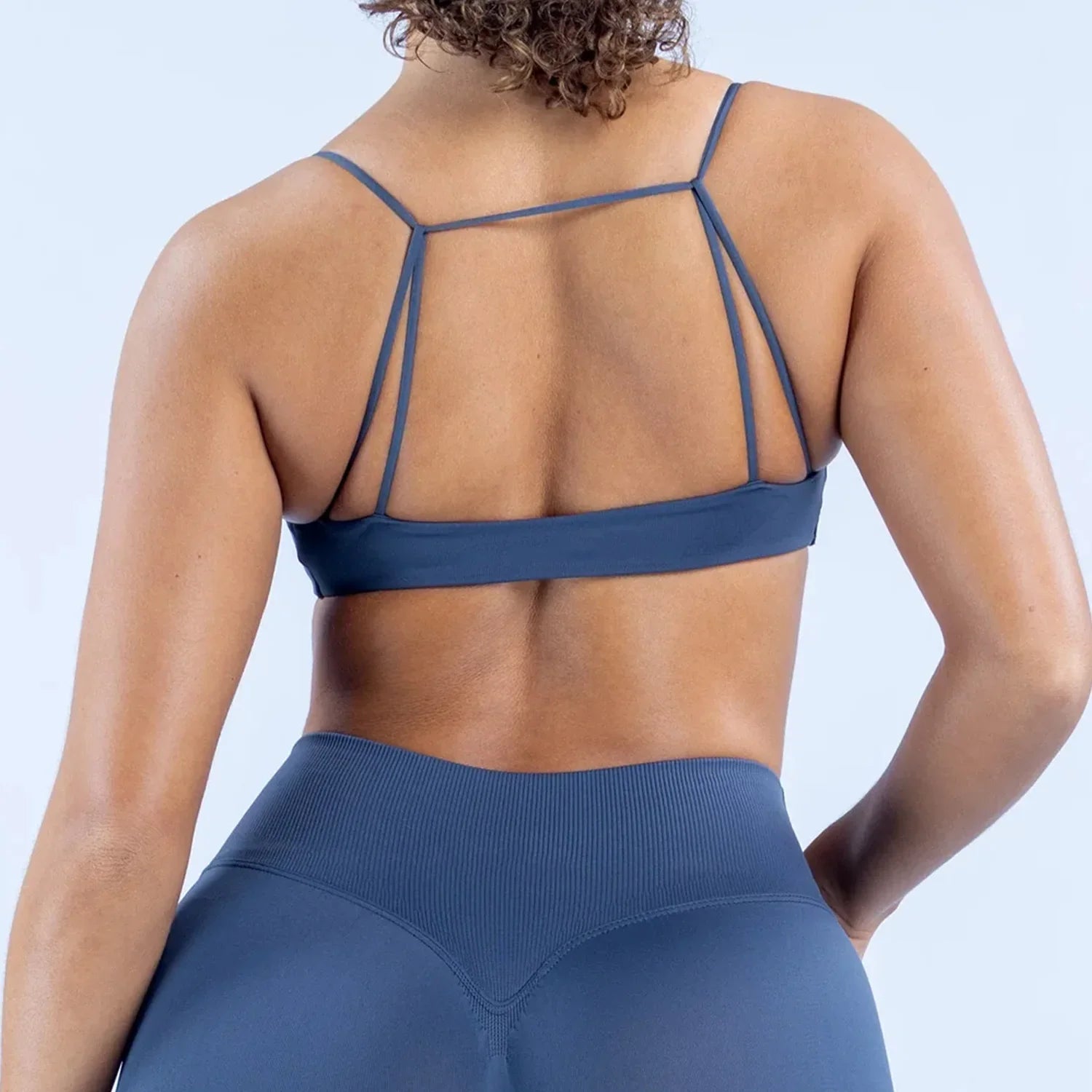 NCLAGEN Vision Twist Front Sports Bra High Support Push-up Gym Underwear Cross Thin Strap Workout Fitness Running Sexy Yoga Top