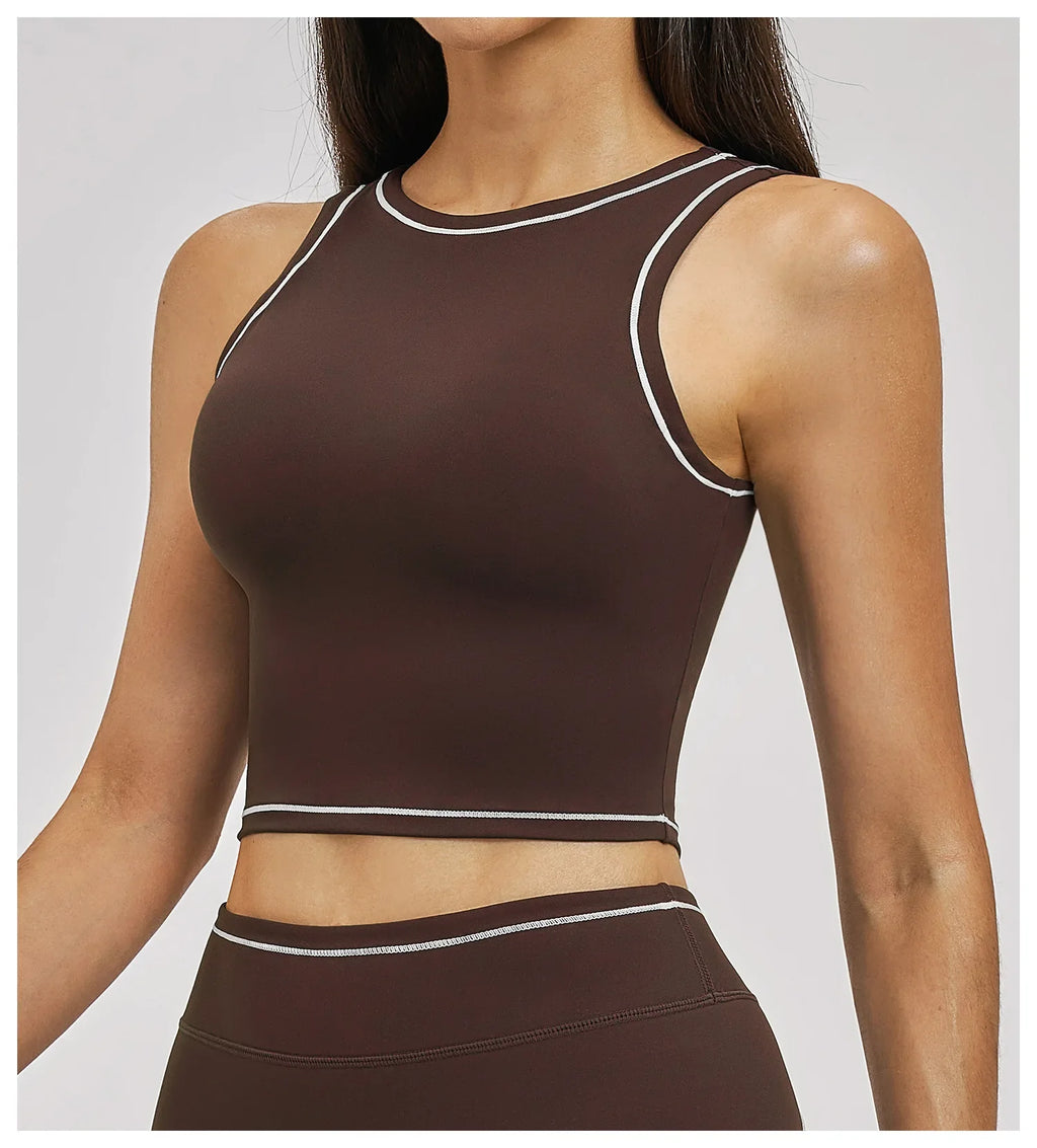 High Strength Sports Bra Anti-Sweat Fitness Top Women Yoga Bra Shockproof Crop Top Push Up Summer Sport Bra Gym Vest Workout Top