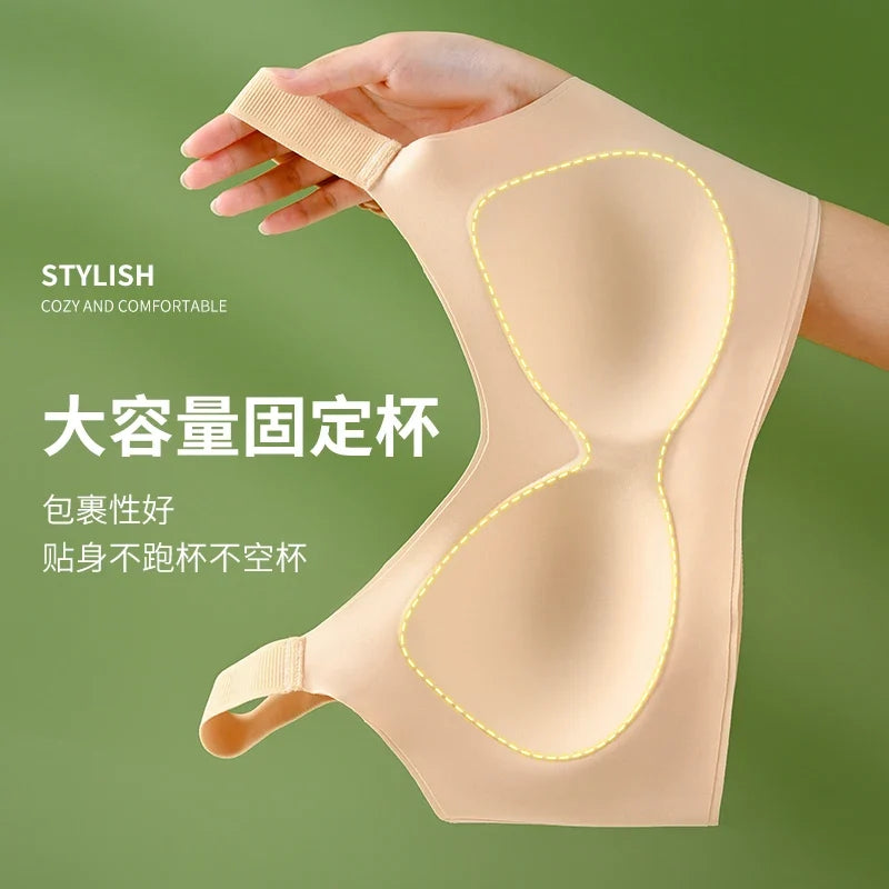 Sexy Lifting Seamless Underwear Women's Small Breasts Gathering No Steel Ring Bh Upper Holder Breast Adjustable Ladies Bra M-6XL