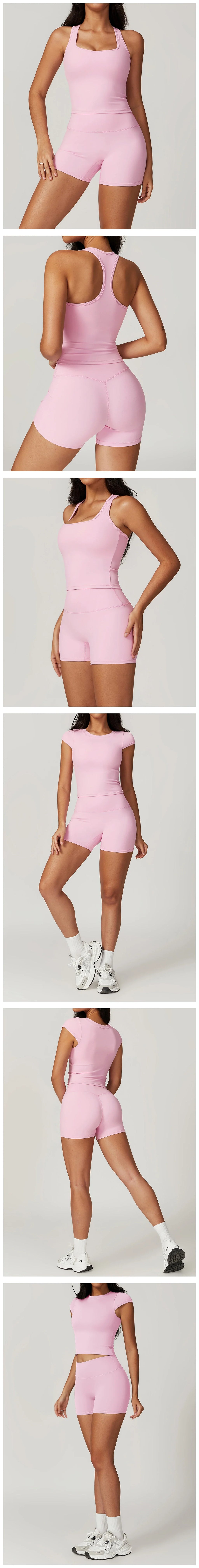 Yoga Shorts Women Summer Fitness Shorts Running Cycling Shorts Breathable Sports Leggings High Waist Summer Workout Gym Shorts