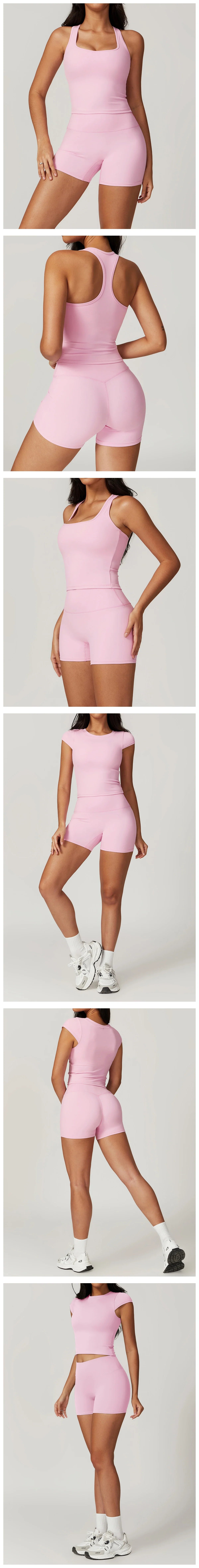 Yoga Shorts Women Summer Fitness Shorts Running Cycling Shorts Breathable Sports Leggings High Waist Summer Workout Gym Shorts