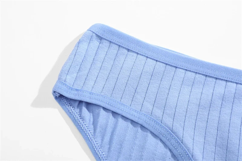 3PCS Women's Cotton Briefs Panties Female Sexy Low Waist Underwear M-XL Breathable Panty Girls Comfortable Intimates Lingerie