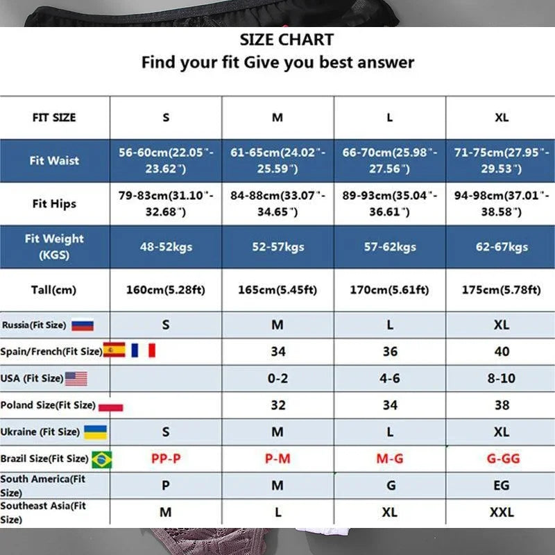 5PCs/Set Sexy Lace Thongs for Women Solid G-String Panties Floral Perspective Underwear Female Soft Breathable Women Lingerie