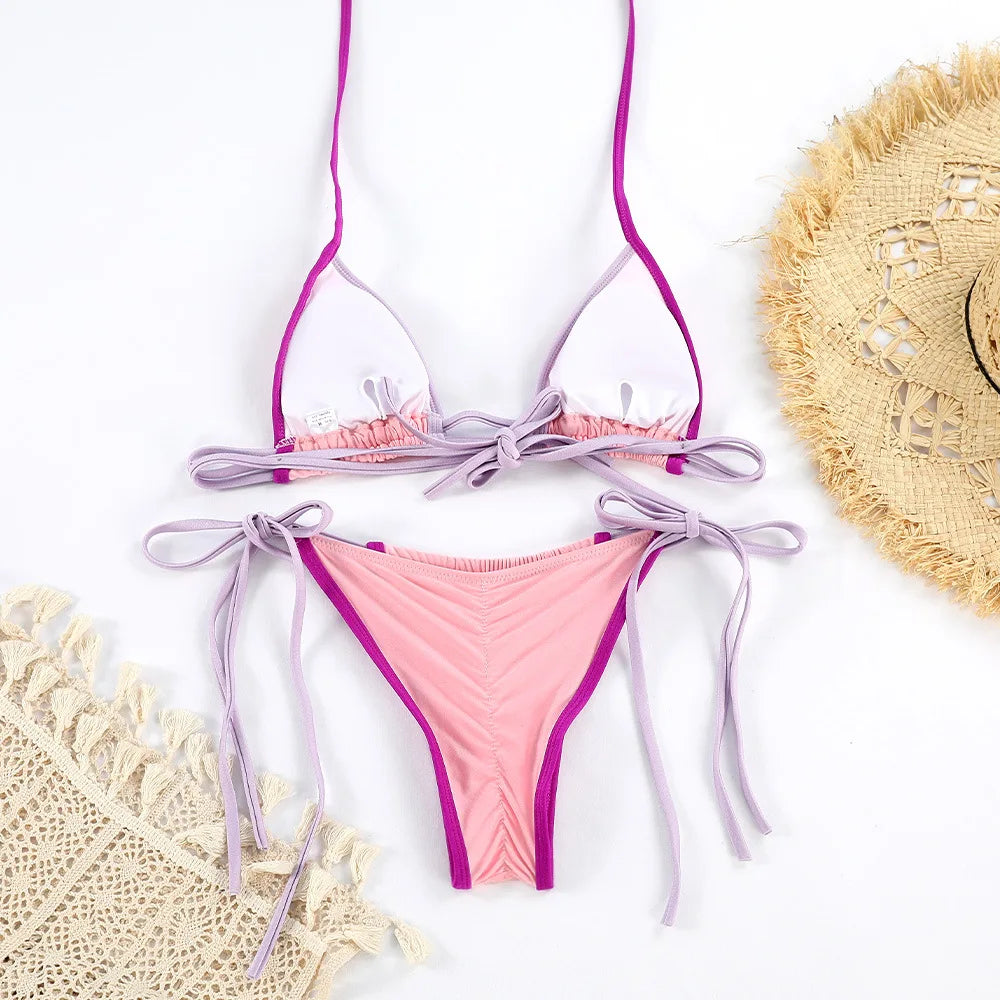 2026 Sexy Women Bikini Micro Bikini Sets Push Up Female Swimsuit Thong Brazilian Swimwear 2 Pieces Biquini Beach Swimming ביקיני