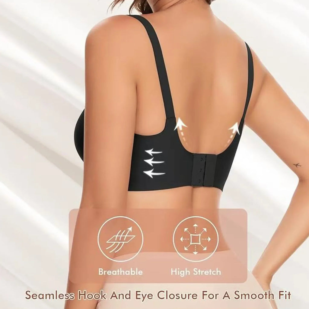 Women's Seamless Bra 3/4 Cup Thin Molded Cup Bra Thin Flattering Plus-size Soft Support Push-up and Comfortable Breathable Bra