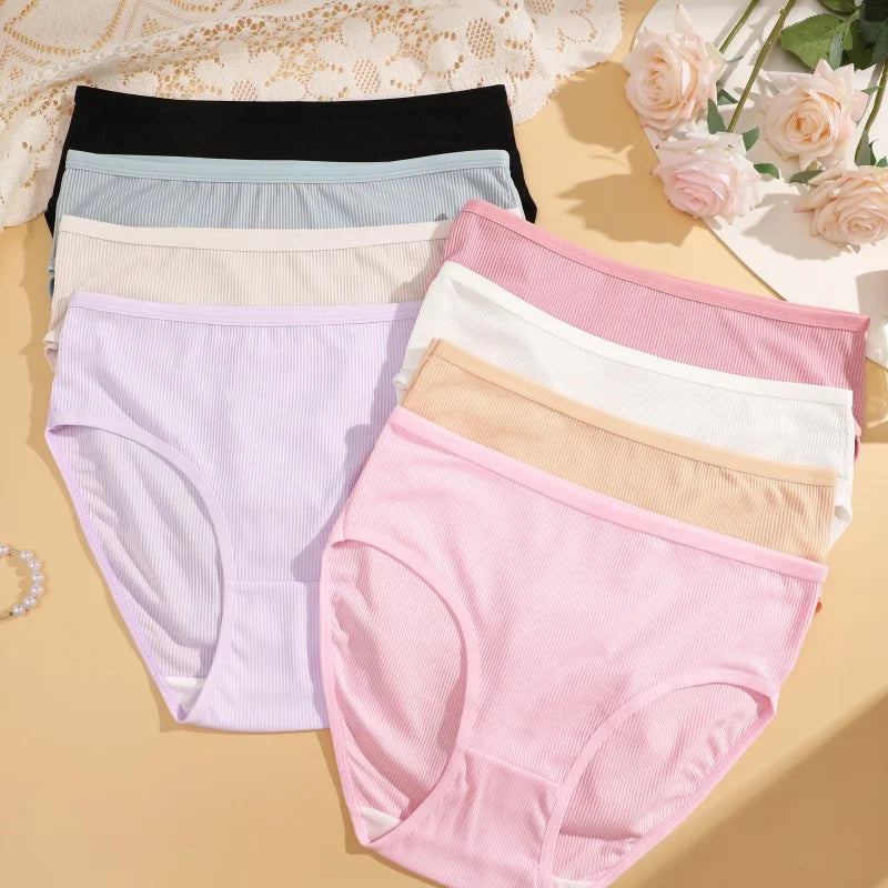4Pcs/Set Women Lace Mesh Briefs Sexy Comfortable Stretchy Semi Sheer French-Cut Panties Women's Underwear Breathable Lingerie