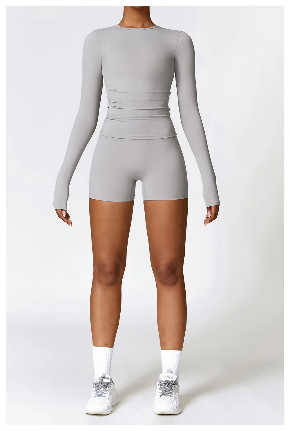 NCLAGEN Long Sleeve Workout Top Gym Pilates Clothes Women Active Wear Sports Shirt Elastic Fitness Yoga Clothing Running Shirts