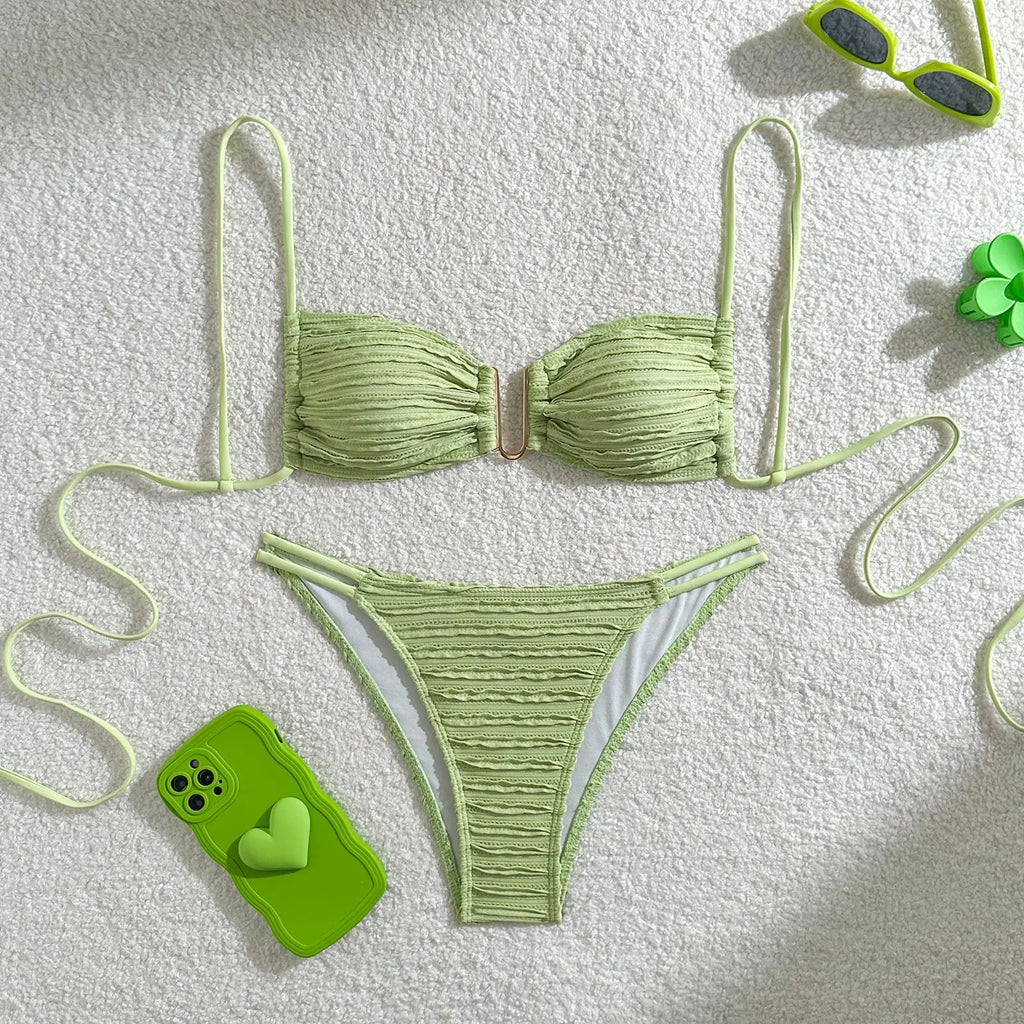 2026 New Sexy Bikinis Swimsuits Women's Swimwear Push Up Female Beach Swim Wear Bathing Suits Brazilian Bikini Set Pool Bather