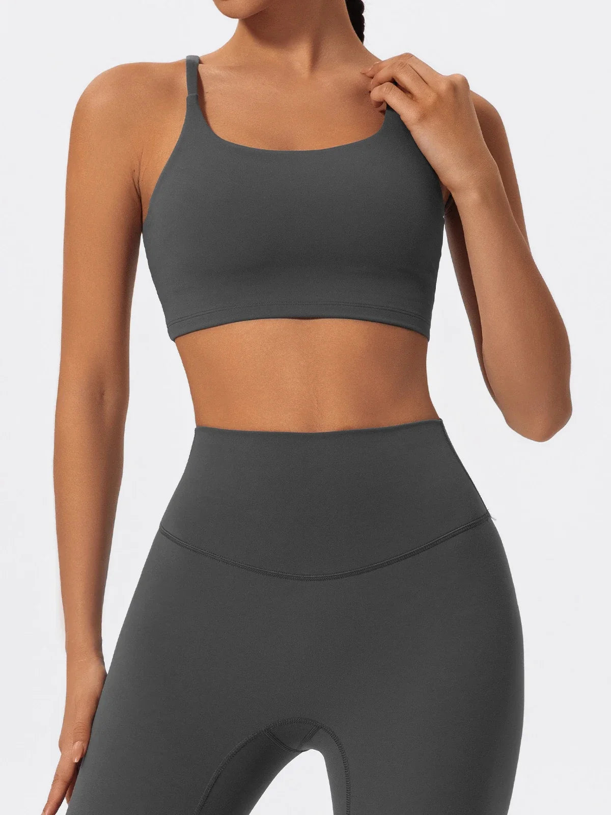 Hearuisavy Summer Ultra-Soft Fabrics Sports Bra Gym Top Women Push Up Workout Quick-Dry Yoga Top Sportswear Fitness Underwear