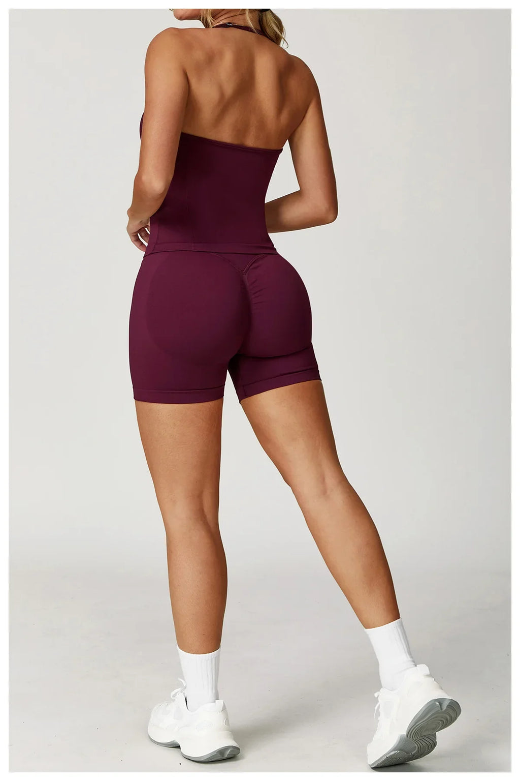 High Waist Shorts Seamless Yoga Shorts Workout Fitness Lift Peach Butt Fitness Tight Gym Running Body Shaper Pants Ribbed Shorts