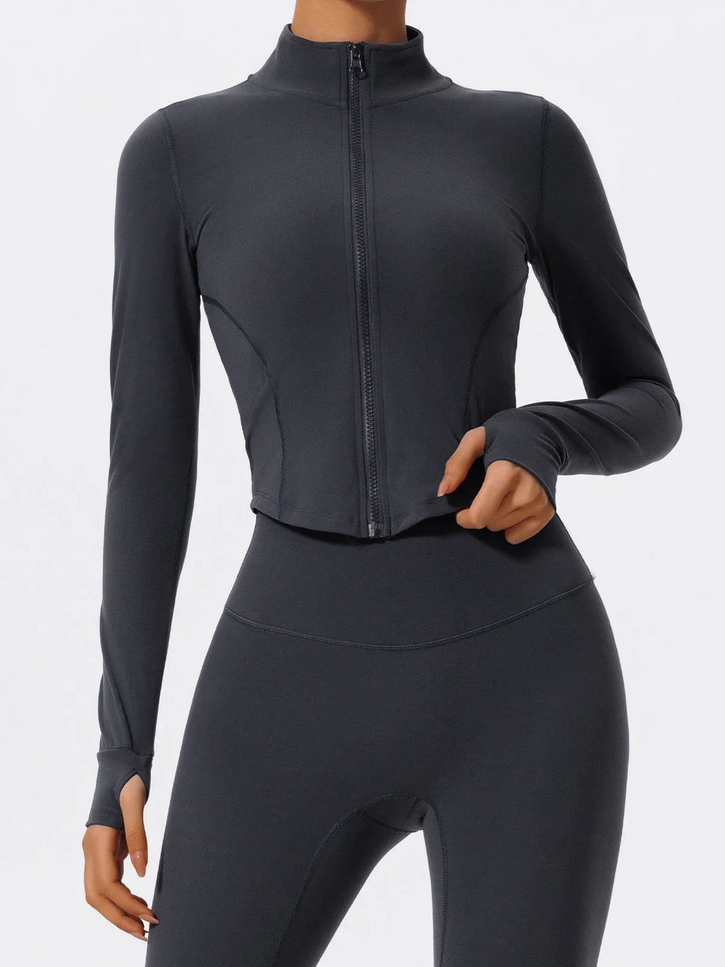 Hearuisavy Summer Ultra-Soft Fabrics Tight Sports Jackets Women Zipper Gym Yoga Clothes Female Quick-Dry Long Sleeve Sportswear