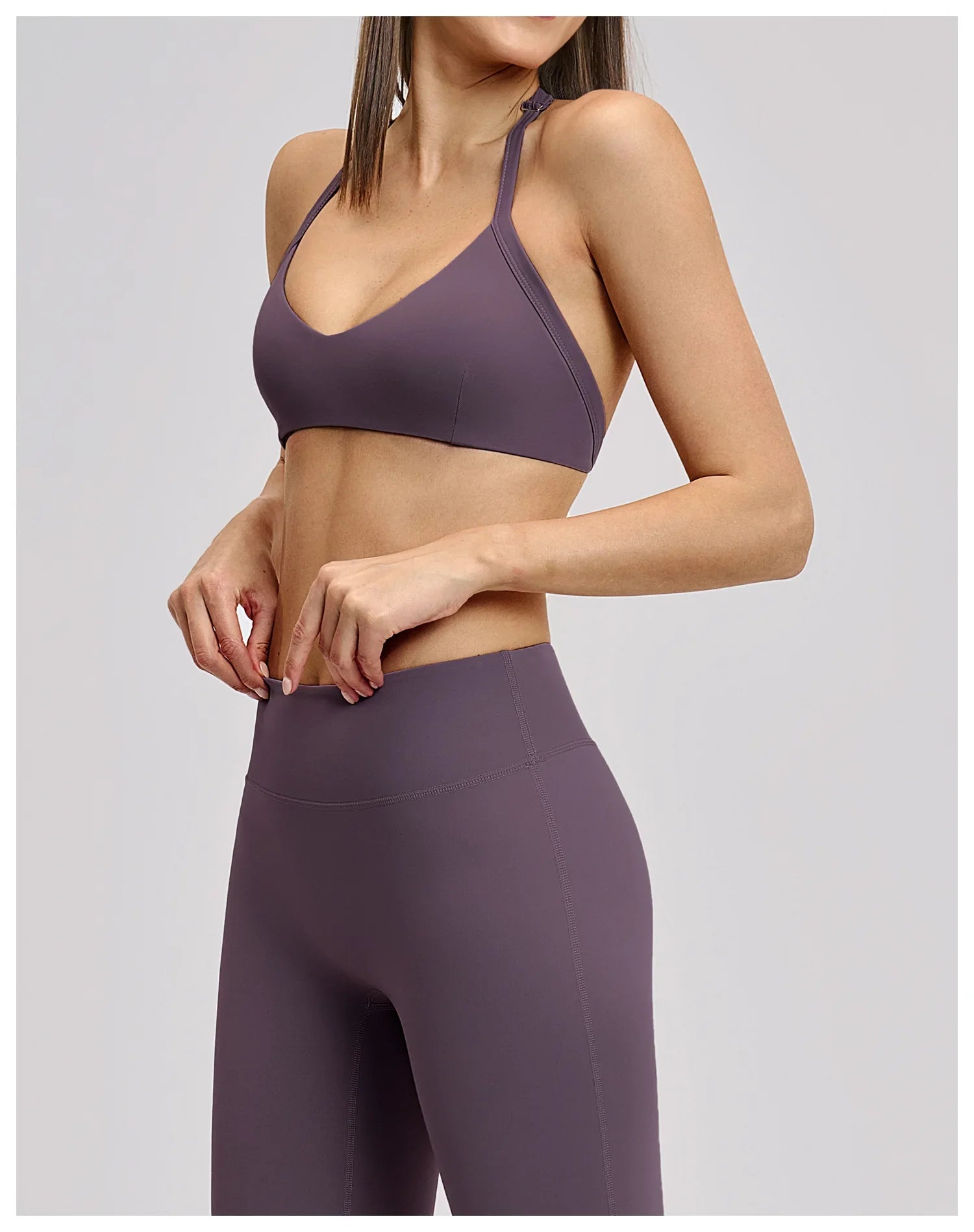 Summer Sports Bra Women Seamless Halter Top Fitness Bra High Support Push-up Open Back Gym wear Running Yoga Workout Underwear