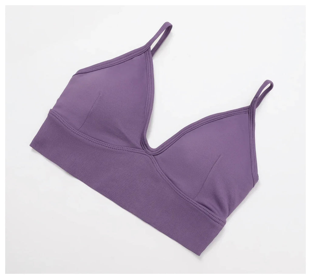 Breathable Sports Bra Shockproof Fitness Top Women Yoga Bra Crop Top Push Up Adjustable Shoulder Strap Sport Bra Gym Workout Top