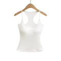 Soft Blush Pink Tank Top For Women Slim Fitted Design Stretchy Fabric Seamless Comfort For Casual Outings Or Light Workouts RSEZ