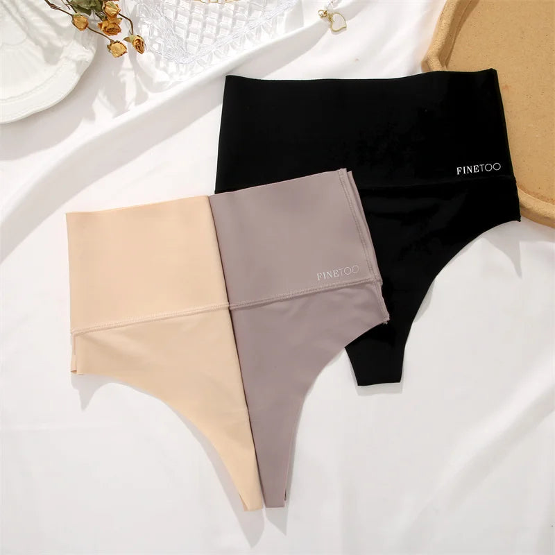Women Seamless Bodysuit Bikini High WaistShapewear Tummy Control T-Back Thongs Female Slimming Waist Trainer Underwear G-string