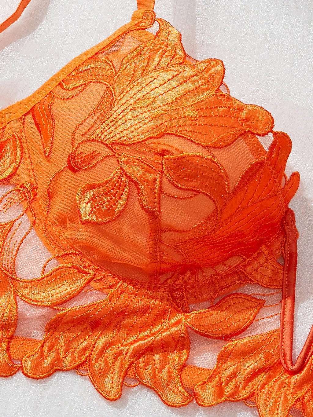 Floral Valentine Charming Brief Panty Underwear Sexy Nighty Fancy V Underwear Brief Set for Lady