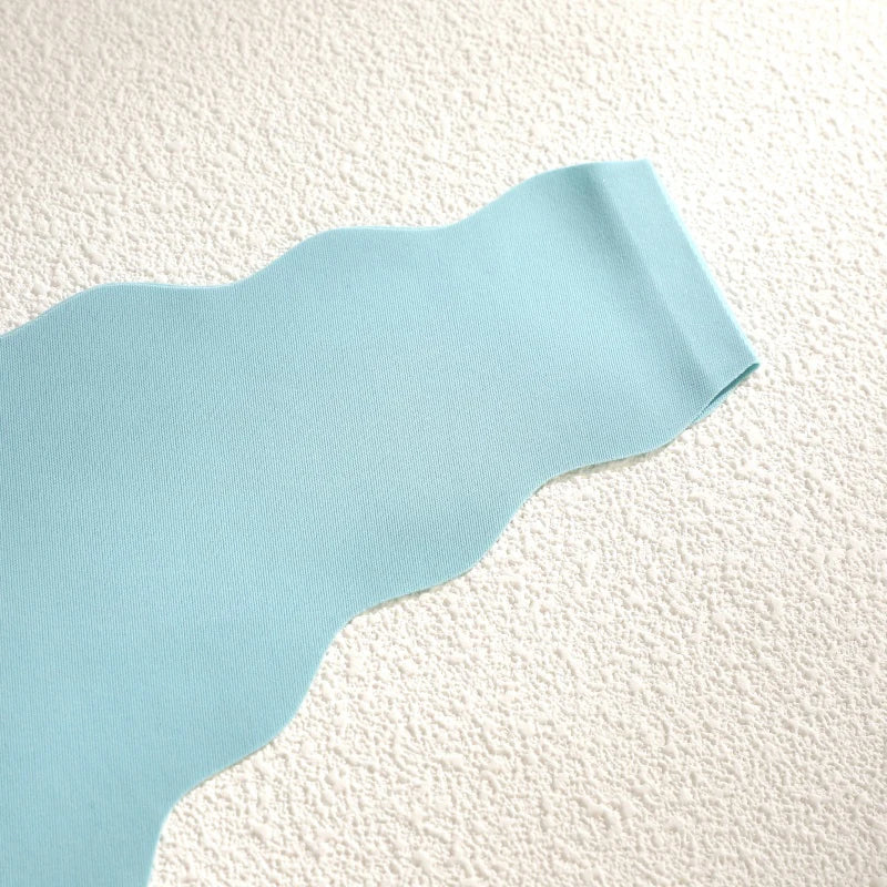 5Pcs Seamless Full-Body Fan-Shaped Wave Decorative Briefs Sexy Thongs Comfortable Breathable Stretch Underwear Women's Lingerie