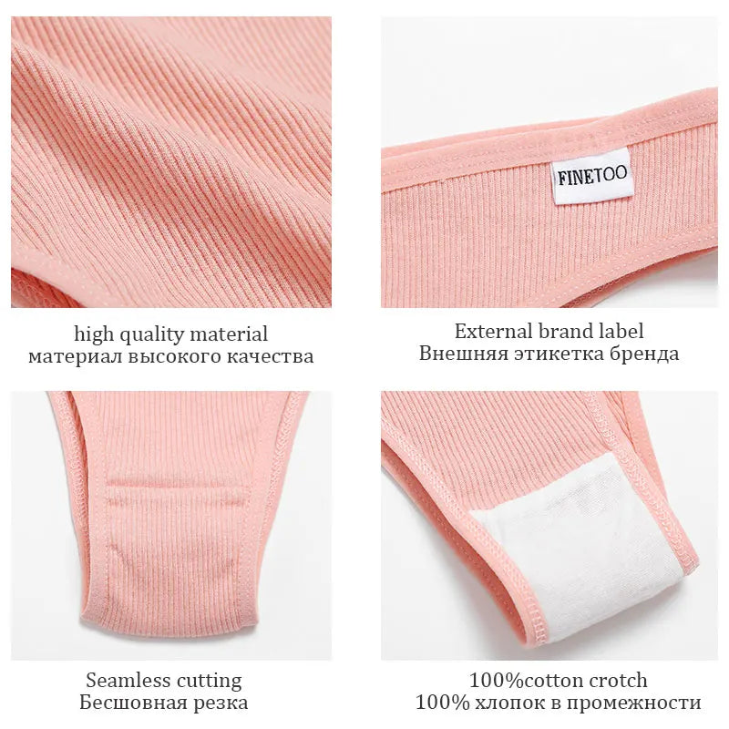 Cotton Sexy Seamless Women Brazilian Panties Sexy Low Rise Panties Female Seamless Breathable Underpants Girls M-XL Intimates