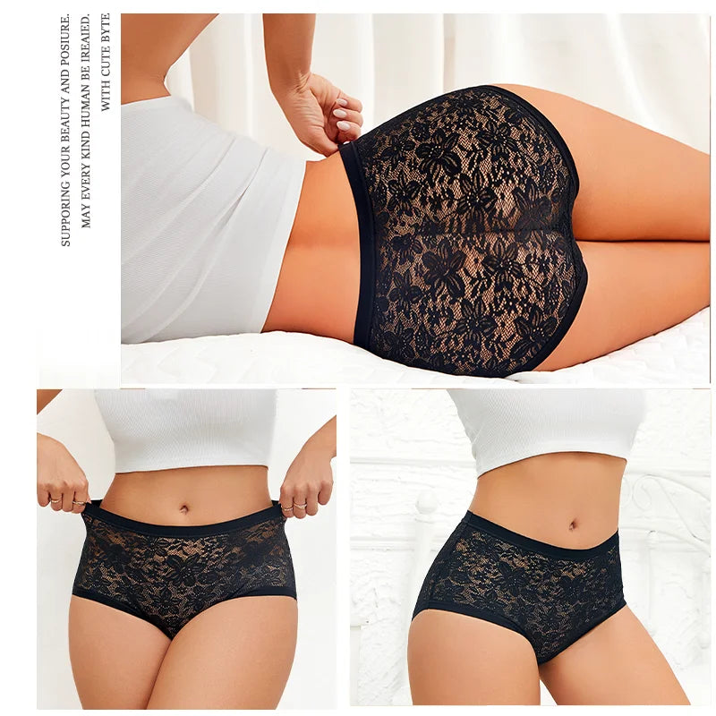 New Women Sexy Panties Hollow Out Lace Floral Ladies Briefs Low Waist Solid Comfortable Hot Sale Female Underpants S-XXL