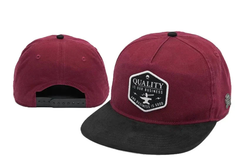 Skull Hand Snapback Hat – Flat Bill Adjustable Baseball Cap