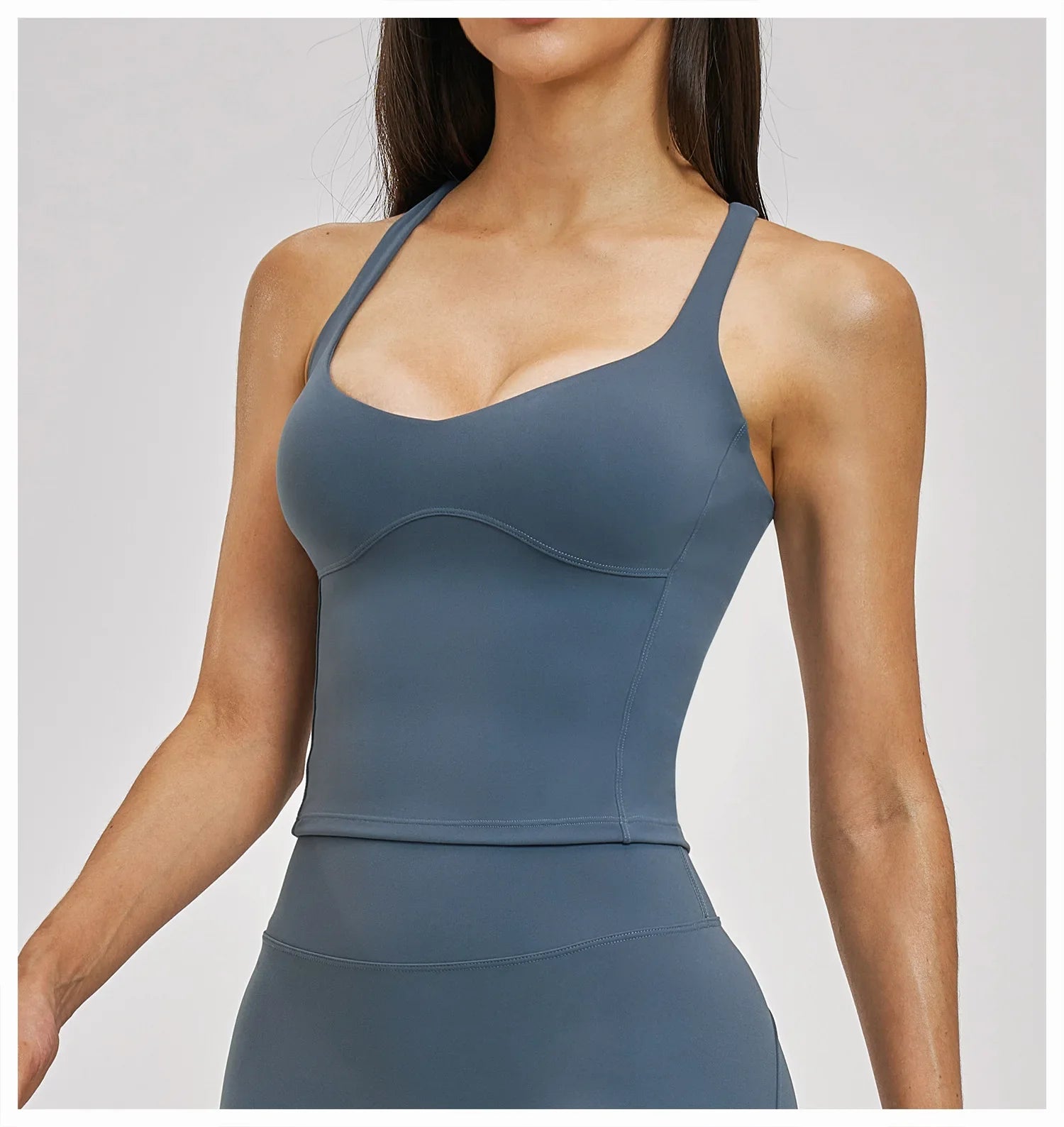 Sexy Fitness Yoga Bra Workout Top Gym Underwear Push Up High Strength Sports Bra Athletic Sport Bra Women Backless Yoga Crop Top