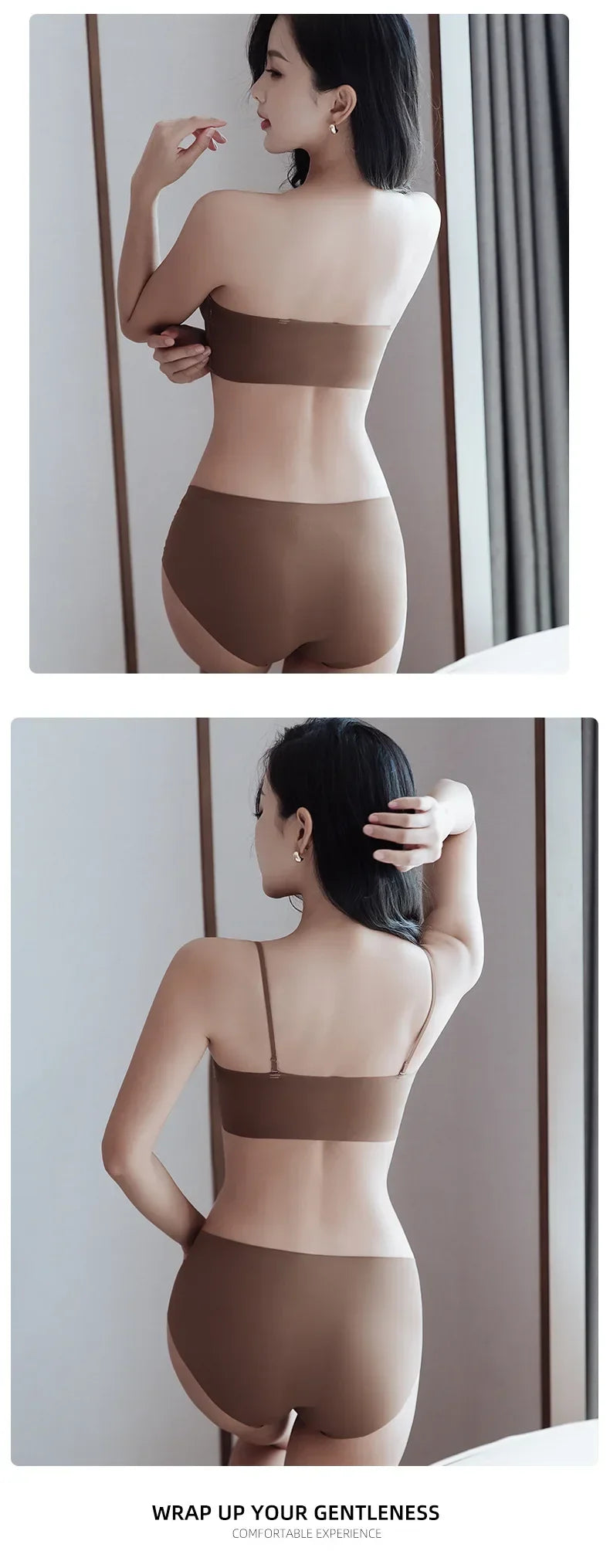 Front Buckle Underwear Convenient Anti Sagging without Shoulder Strap Women's Bras without Steel Ring Seamless Anti-sagging