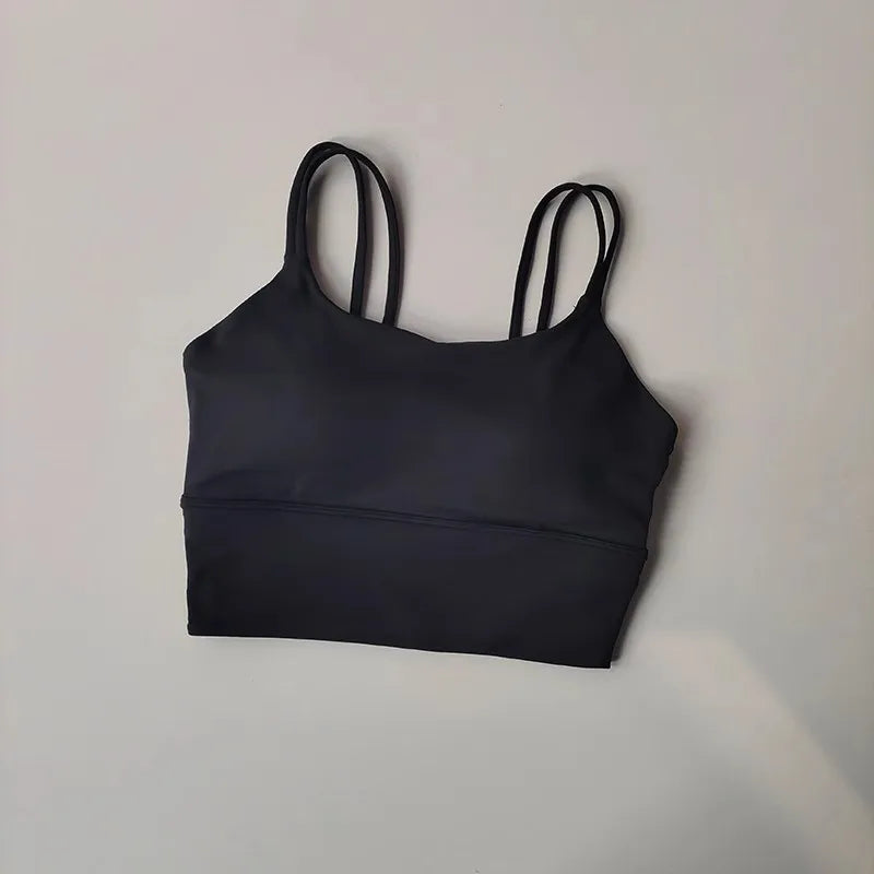 Professional Yoga Camisole Fixed Chest Mat Sports Underwear Women's Shockproof Breathable Beauty Vest Bra Running Top Gym Bra