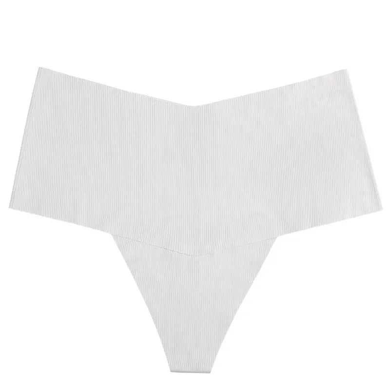 Ice Silk Women Panties Sexy Thong Briefs Yoga Seamless G String Quick Drying Underwear Simple Mid Waist Traceless Thin Sports