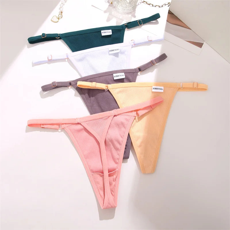 S-XL Cotton Thongs Women Sexy Low Waist T-Back Underwear Ladies Bikini Panties Comfortable Cotton Underwear G-string Lingerie