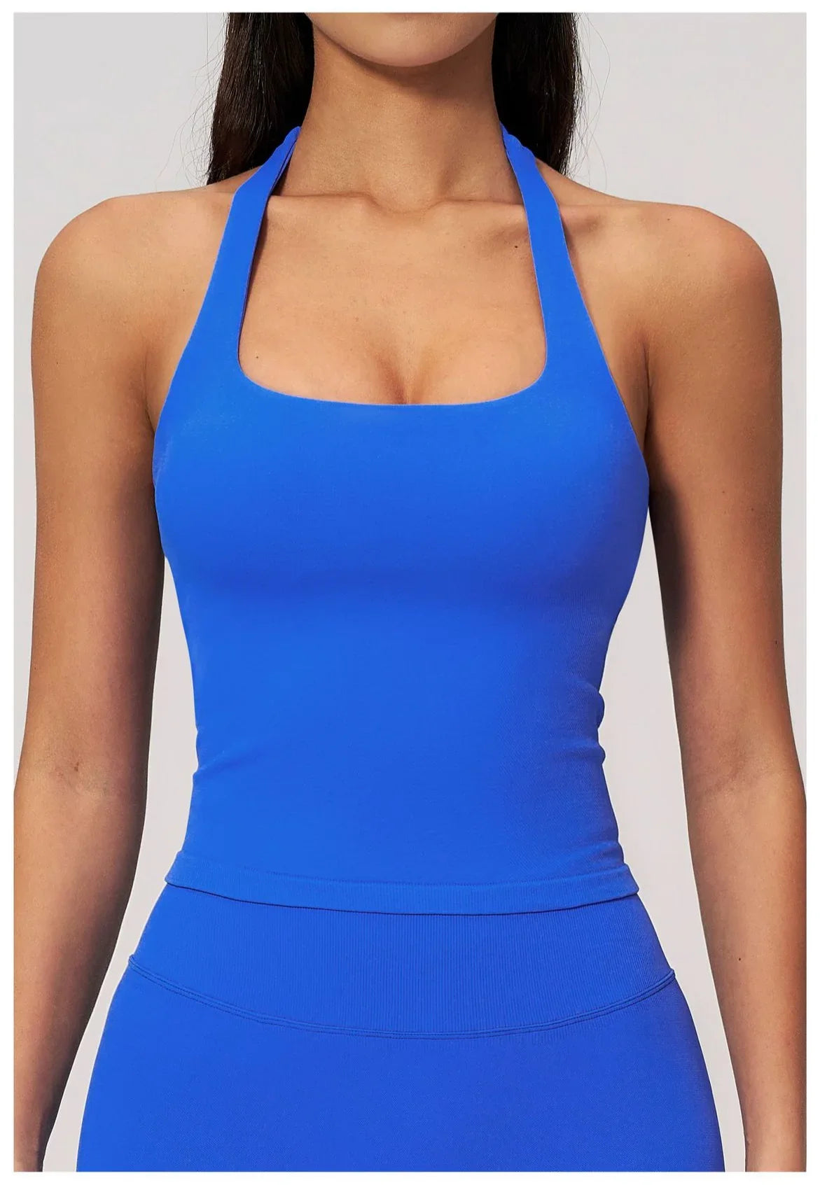 Hanging Neck Yoga Sports Bra Summer Shock Proof Gym High Strength Workout Fitness Underwear Push Up Top Yoga Bra Running Vest