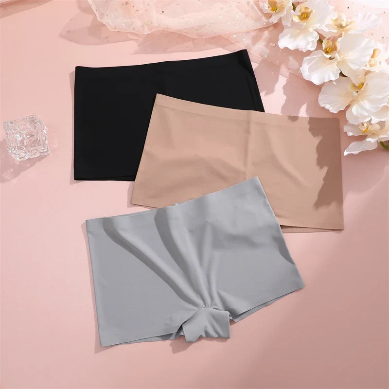 Women's Seamless Panties Sports Boxers Underwear Female Solid Color Comfortable Briefs Cozy Lingerie Intimate Underpants S-XL