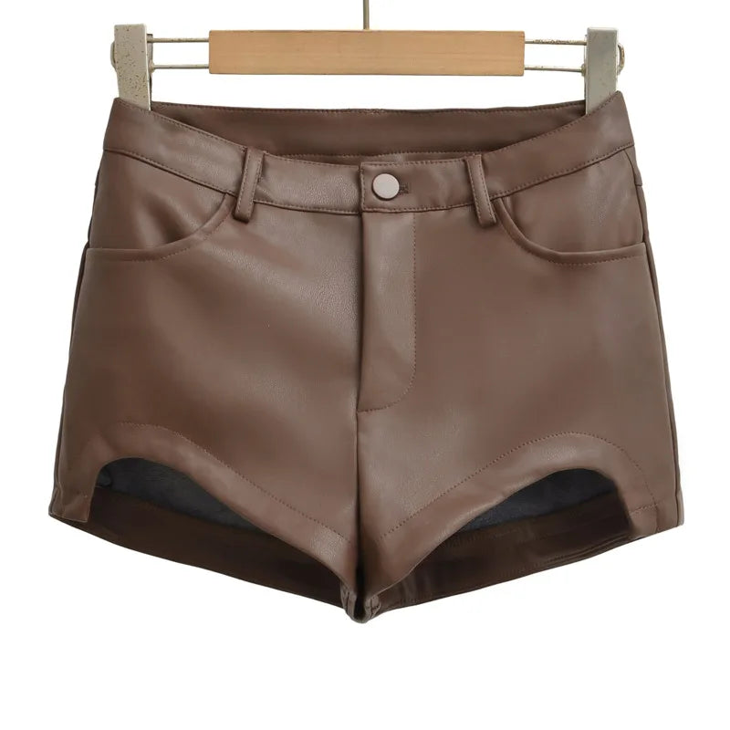 Hot Shorts For Women High Waist Button Curved Design Slim Silhouette For Looks Casual Stylish Daily American Style Shorts OVOM