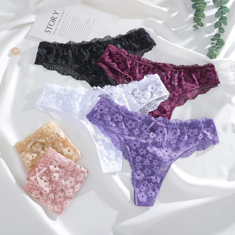 1Pcs Women Cotton Lingerie Sexy Thong Soft Fashion Panties Femme Design Underwear Pantys Underpant Lingerie Lace Intimates S-XL