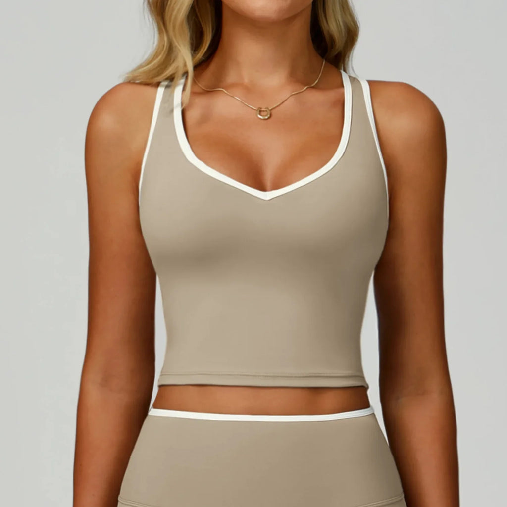 Running Sports Bra Women Underwear High Support Open Back Yoga Bra Breathable Fitness Pilates Tank Workout Top Removable Pads