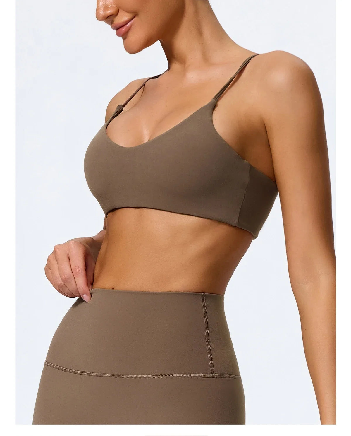 Hearuisavy Summer Super-Soft Women Quick Drying Sports Bra Breathable Gym Workout Top Fitness Underwear Push Up Running Yoga Top