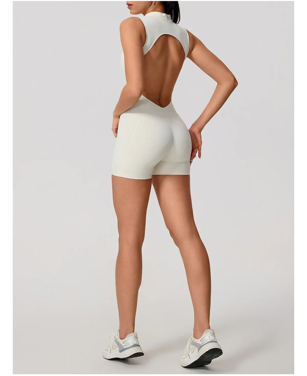 Hearuisavy Summer Sports Overalls Women Gym High Stretch Sleeveless Yoga Bodysuit Running Push Up Butt-Lifting Fitness Jumpsuit