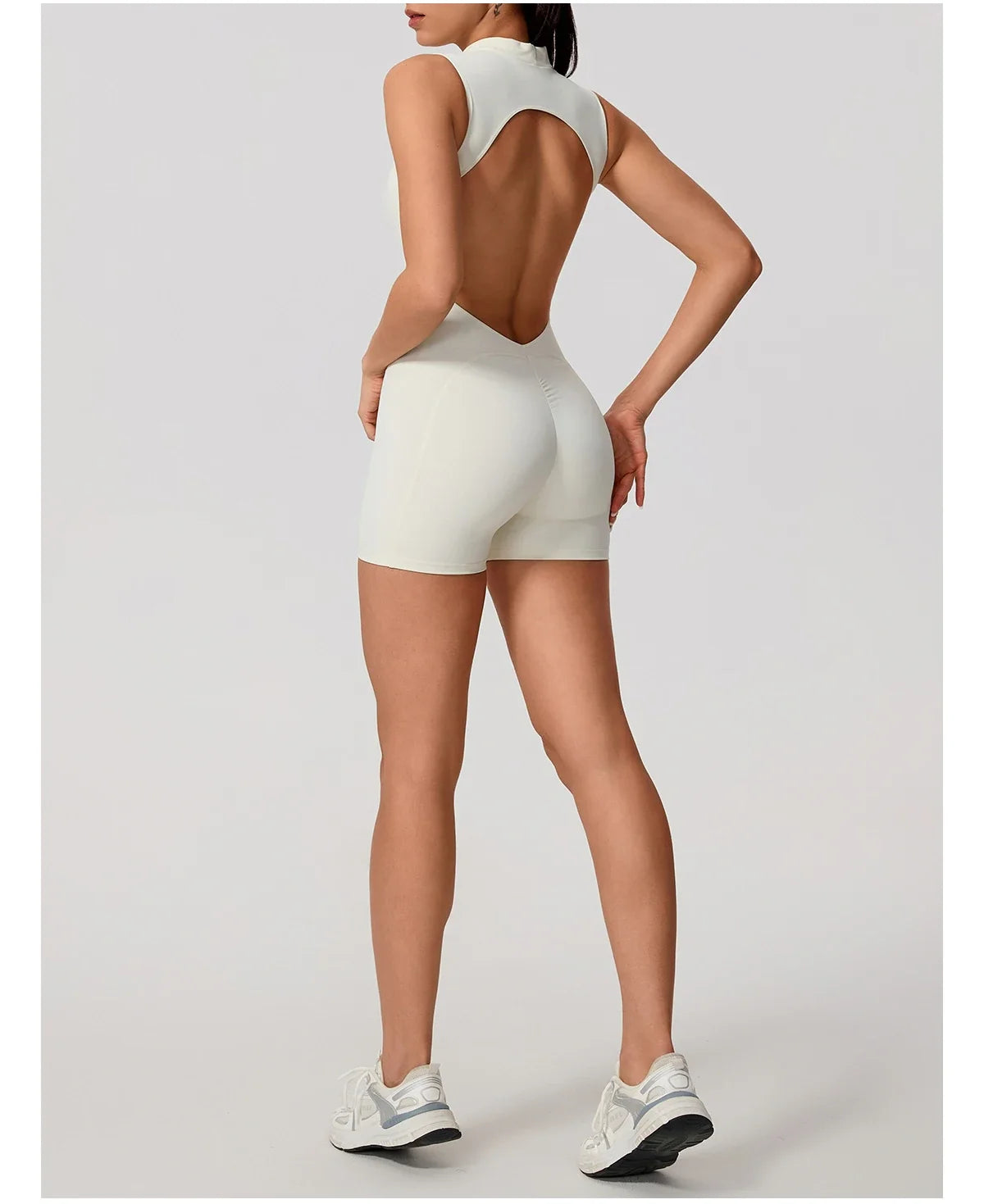 Hearuisavy Summer Sports Overalls Women Gym High Stretch Sleeveless Yoga Bodysuit Running Push Up Butt-Lifting Fitness Jumpsuit