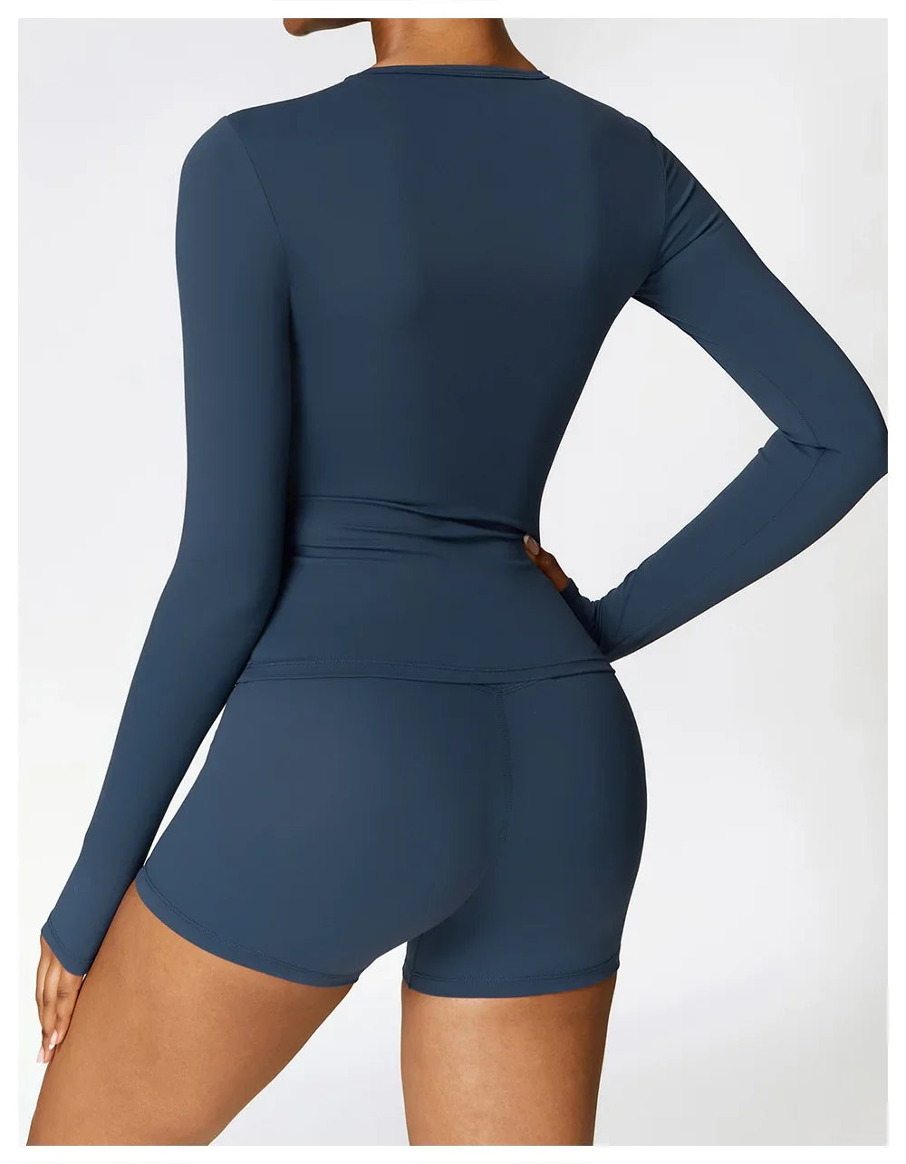 NCLAGEN Long Sleeve Workout Top Gym Pilates Clothes Women Active Wear Sports Shirt Elastic Fitness Yoga Clothing Running Shirts