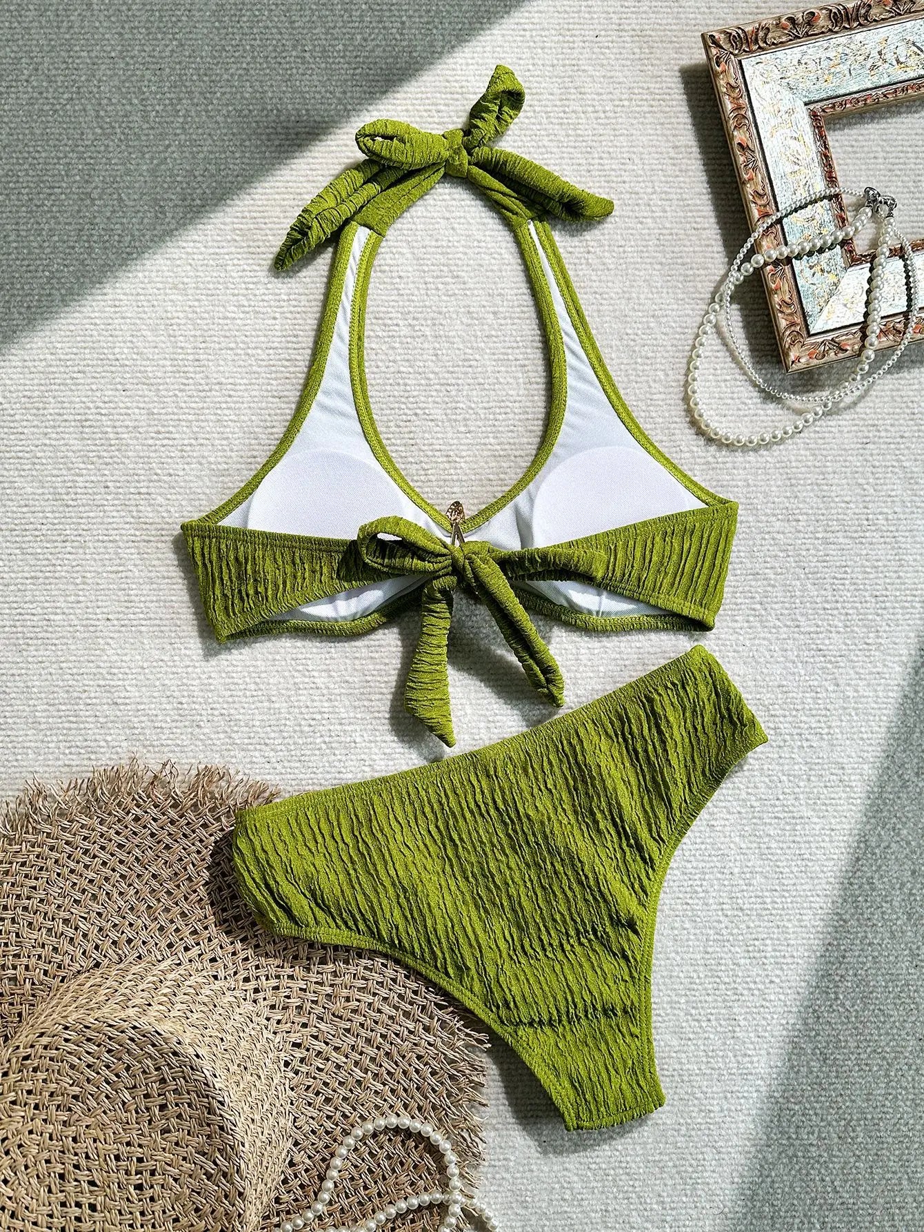 Sexy Metal Starfish Micro Bikini Set 2026 Women Brown Push Up Bra High Waist Swimsuit Summer Bathing Suit Two Piece Swimwear